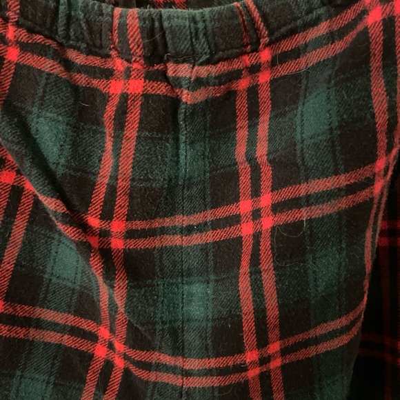 Lauren Ralph Lauren Red and Green Plaid Pajamas 100% Cotton w/gold emblem Xlarge - Picture 10 of 11